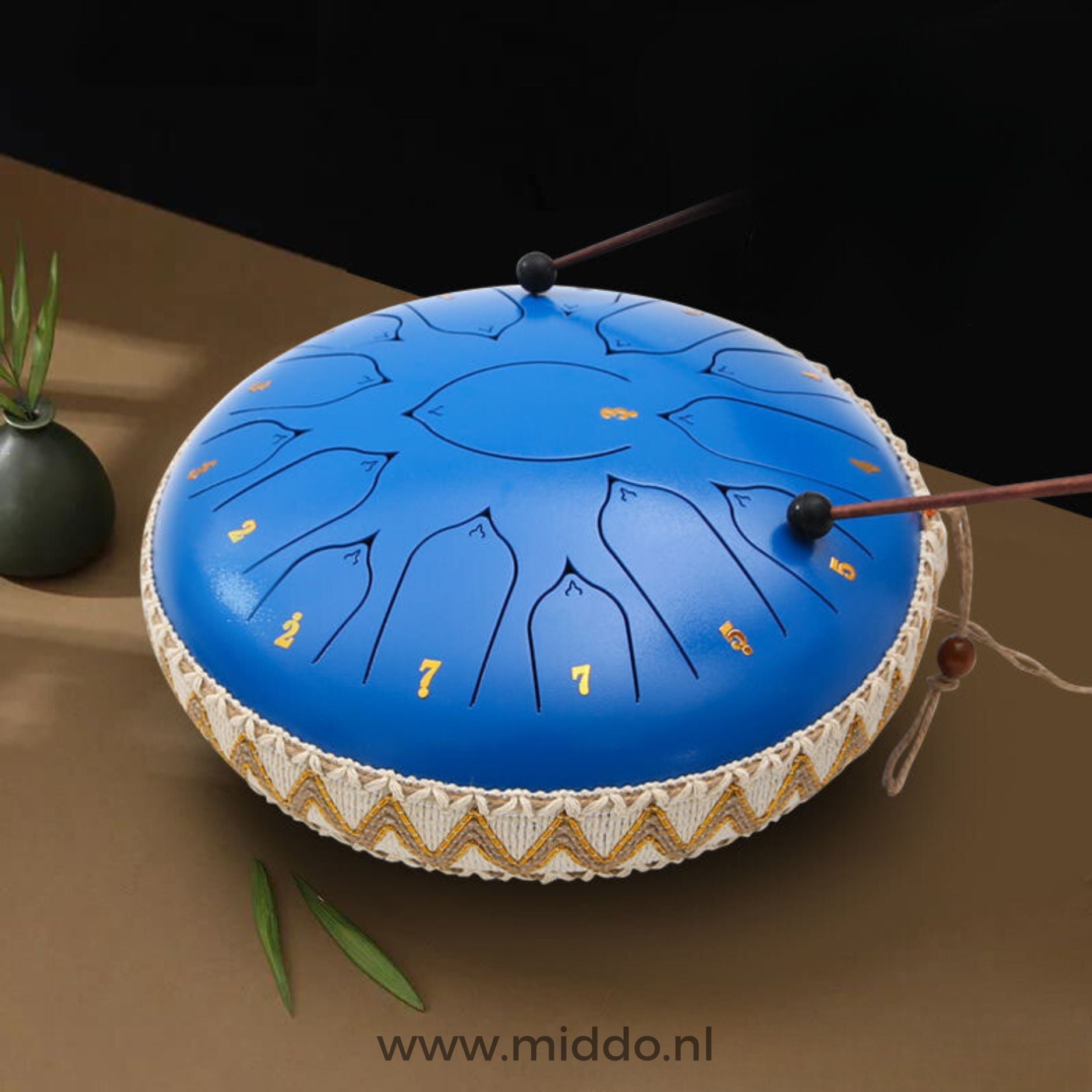 Harmonii KlankOase™ Steel Tongue Drum voor Muzikale Meditatie en Creatieve Expressie