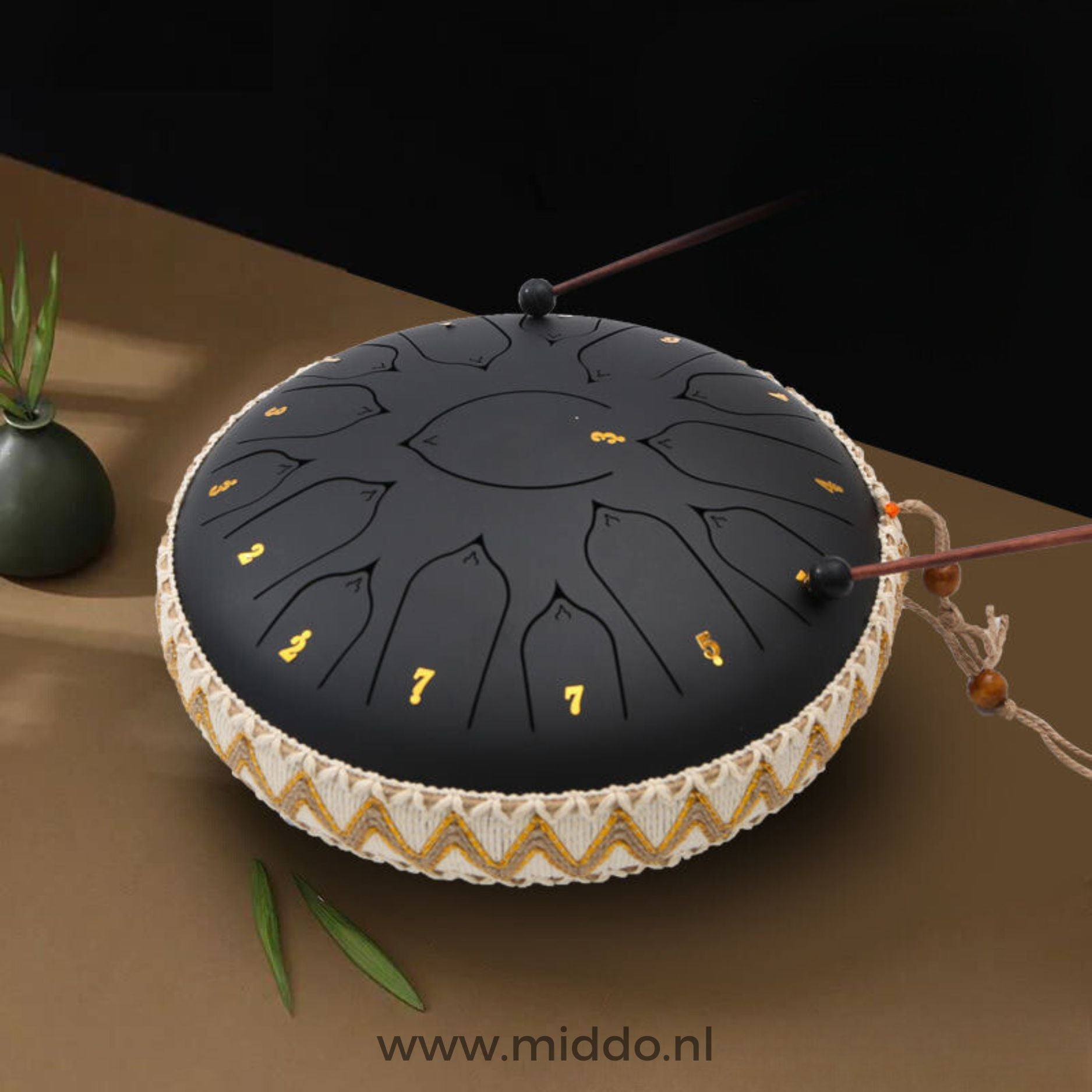 Harmonii KlankOase™ Steel Tongue Drum voor Muzikale Meditatie en Creatieve Expressie