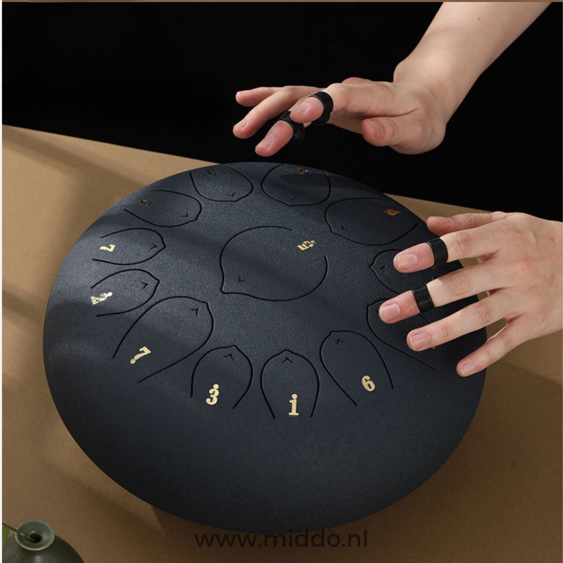 Harmonii KlankOase™ Steel Tongue Drum voor Muzikale Meditatie en Creatieve Expressie